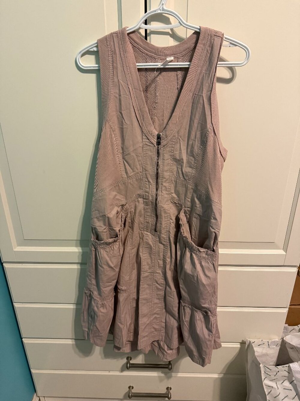 Anthropolgie Daily Practice Trek Utility Mini Dress